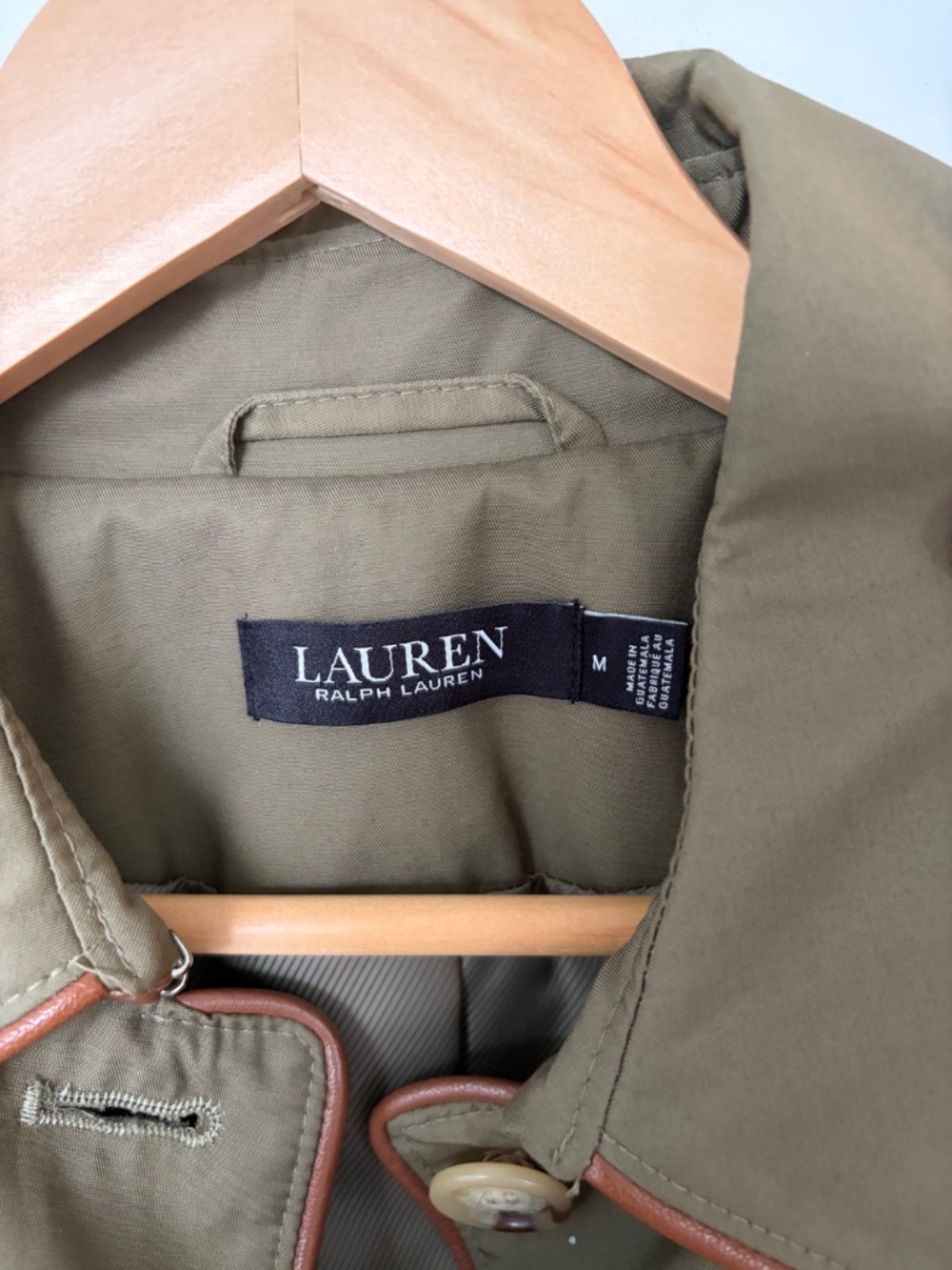 Lauren Ralph Lauren Belted Trench Coat Size M - Picture 3 of 3
